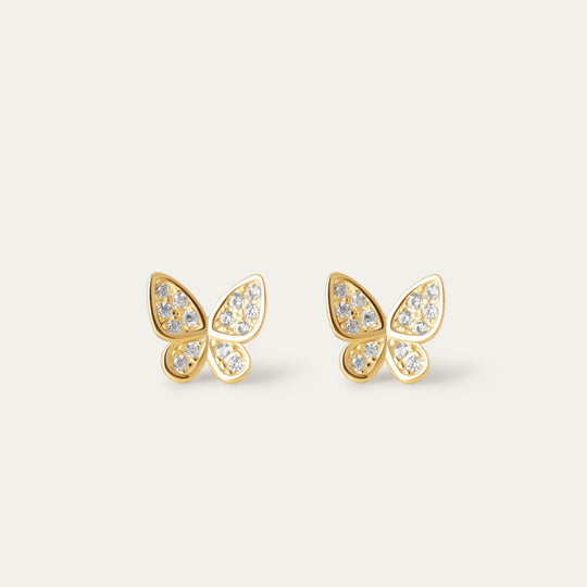 Raz CZ Studs (14K Gold Vermeil)