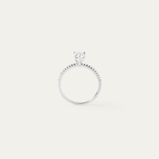 Remy 1.0ct Moissanite Ring (925 Sterling Silver, Size 9)