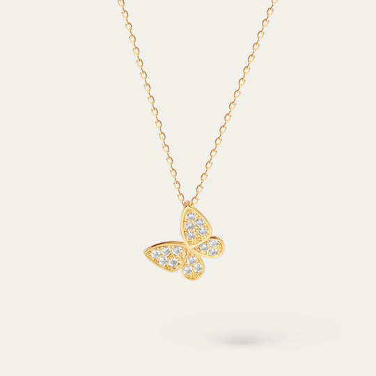 Rene CZ Necklace (14K Gold Vermeil)