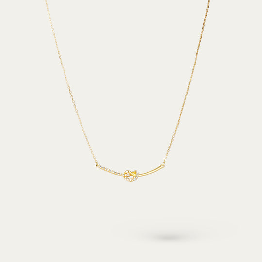 Rey CZ Necklace (14K Gold Vermeil)