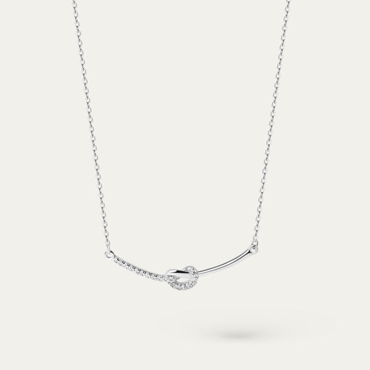 Rey CZ Necklace (925 Sterling Silver)