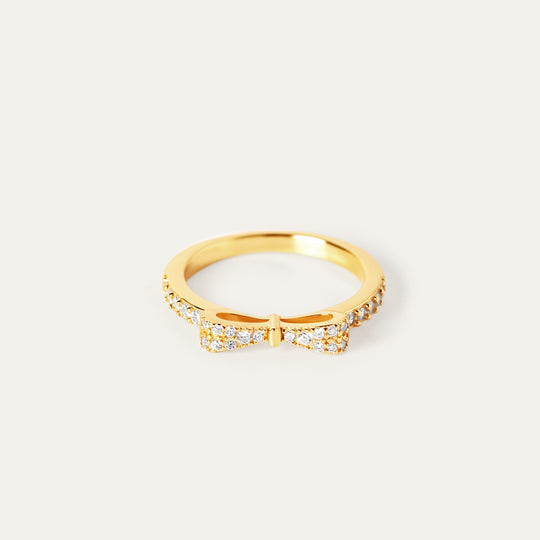 Riva CZ Ring (18K Gold Vermeil, Size 5)