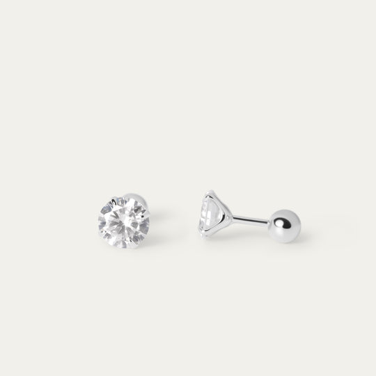 Sadi Biggie CZ Studs (925 Sterling Silver)