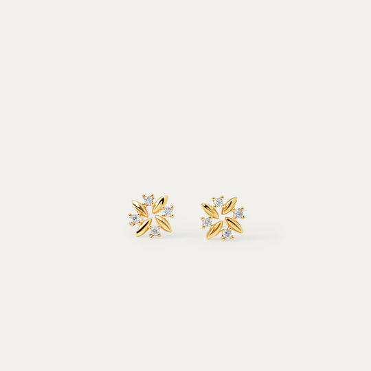 Sano CZ Studs (18K Gold Vermeil)