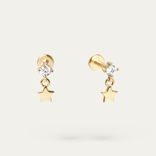 Sati CZ Studs (18K Gold Vermeil)