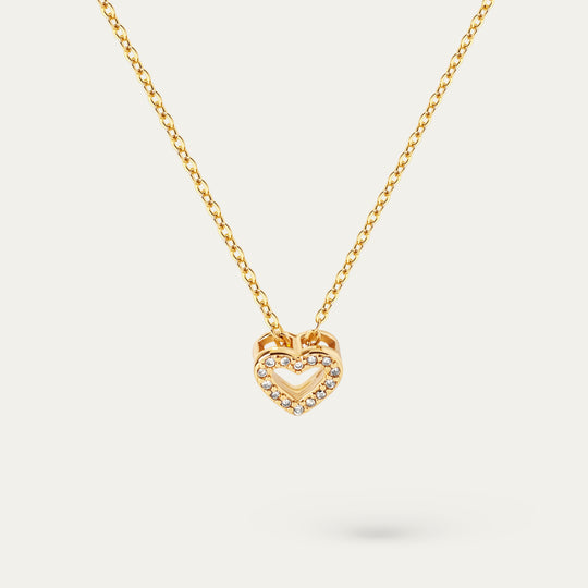 Seena CZ Necklace (18K Gold Brass)