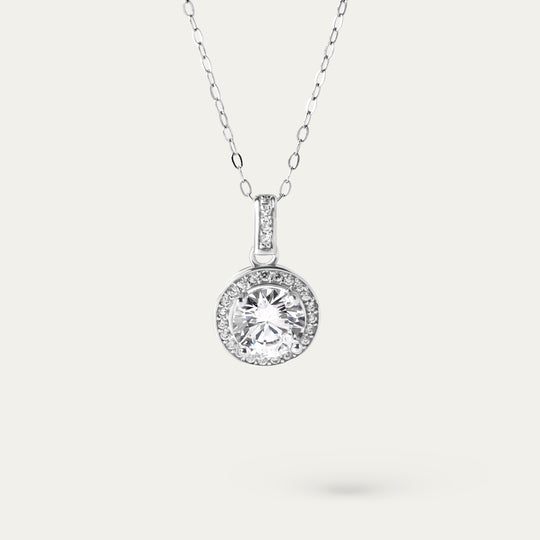 Serela 1.0ct Moissanite Necklace (925 Sterling Silver)