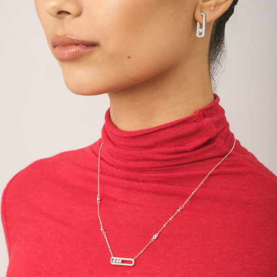 Shika Earrings (Silver Brass)