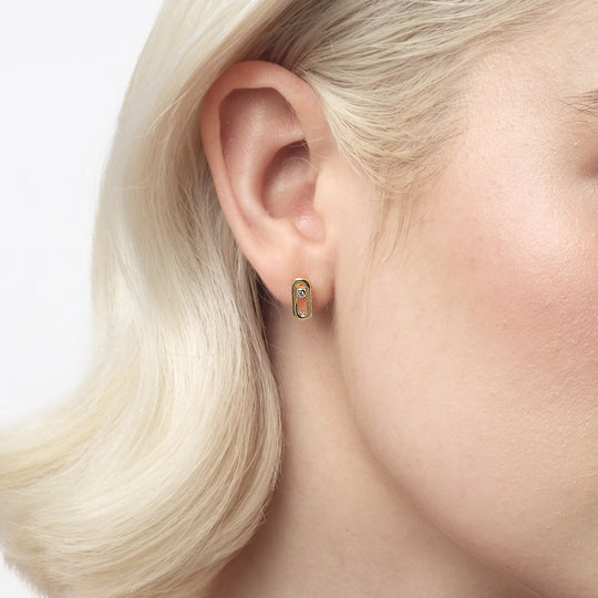 Shinn CZ Studs (18K Gold Brass)