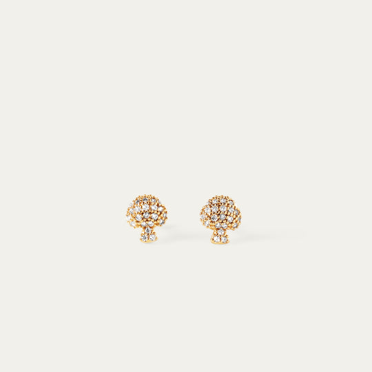 Shru CZ Studs (18K Gold Stainless Steel)
