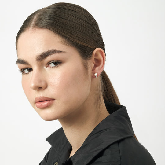 Sidd Pearl Earrings (925 Sterling Silver)
