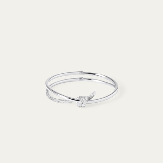 Teria CZ Bangle (Silver Brass)