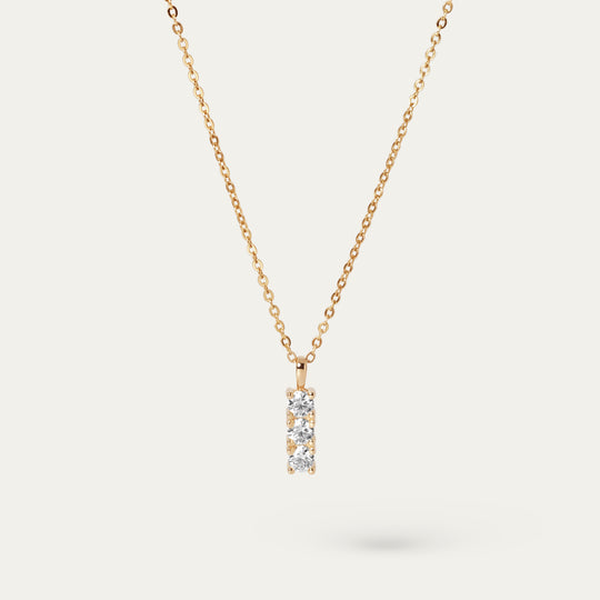Thirio 0.30ct Moissanite Necklace (18K Rose Gold Vermeil)