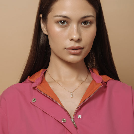 Thirio 0.30ct Moissanite Necklace (18K Rose Gold Vermeil)