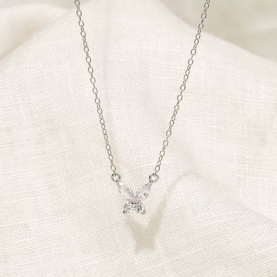 Tier CZ Necklace (925 Sterling Silver)