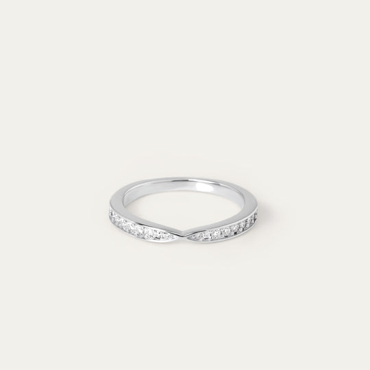 Tissa 0.30ct Moissanite Ring (925 Sterling Silver, Size 6)