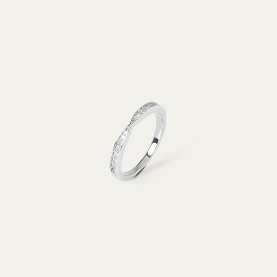 Tissa 0.30ct Moissanite Ring (925 Sterling Silver, Size 5)