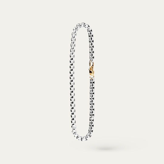 Tonia Biggie Bracelet (Silver Brass, Two-Tone)