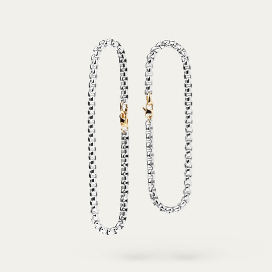 Tonia Biggie Bracelet (Silver Brass, Two-Tone)