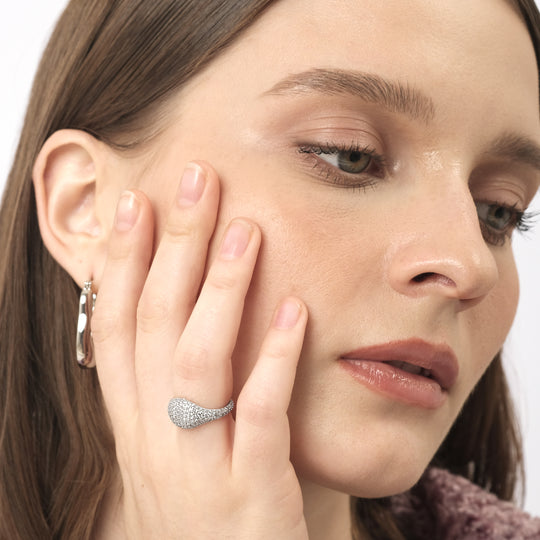 Urma Tiny CZ Ring (925 Sterling Silver, Size 5)