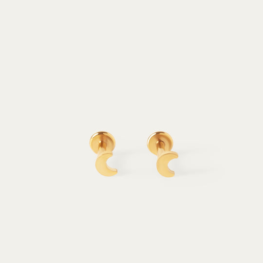 Wan Studs (18K Gold Stainless Steel)