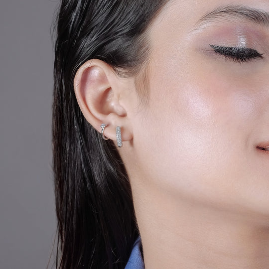 Anna CZ Hoops (925 Sterling Silver)