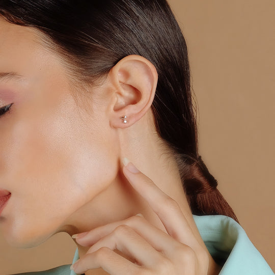 Cher CZ Studs (14K Gold Vermeil)