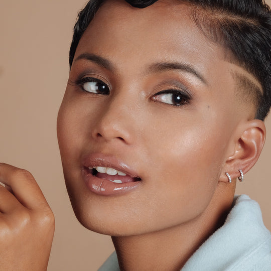 Estona Teeny-Tiny CZ Hoops (925 Sterling Silver)