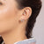 Zin CZ Piercing Earrings (925 Sterling Silver)