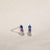 Blu CZ Studs (925 Sterling Silver)