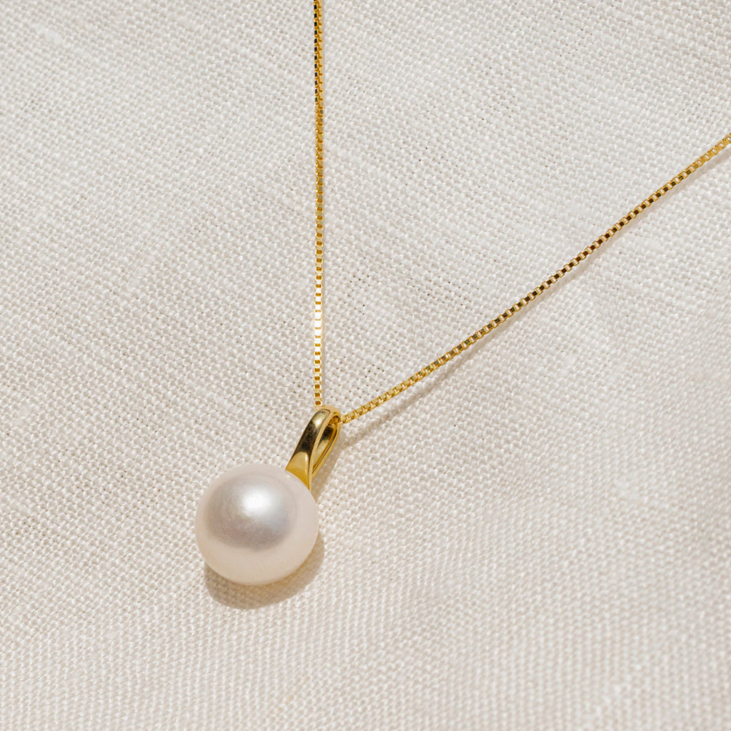 Seek Shine Iman Tiny Pearl Necklace (18K Gold Vermeil)