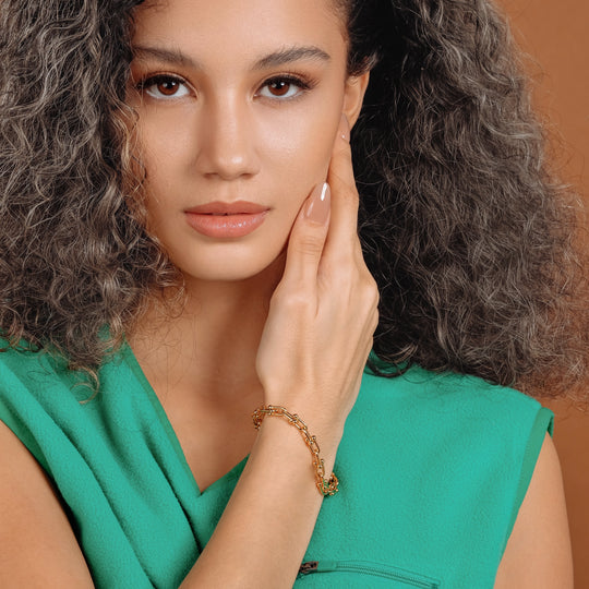 Haru Tiny Bracelet (18K Gold Brass)