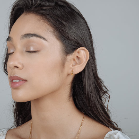 Luri Teeny-Tiny Hoops (18K Gold Brass)