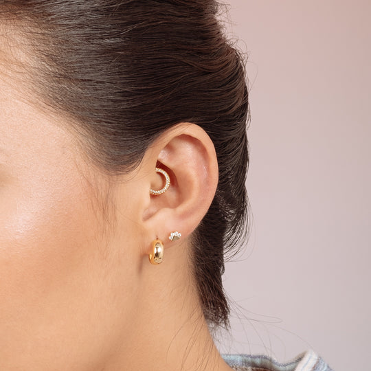 Pup CZ Studs (18K Gold Vermeil)