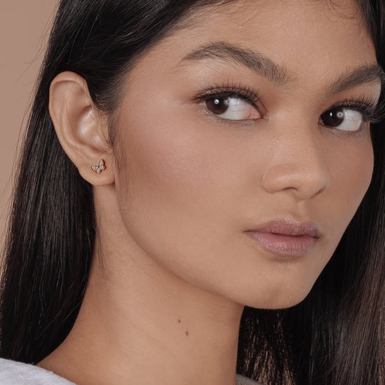 Raz CZ Studs (14K Gold Vermeil)