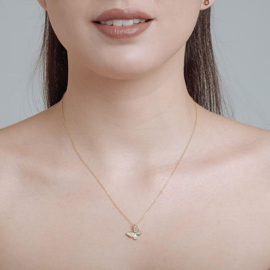 Rene CZ Necklace (14K Gold Vermeil)