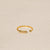 Rez CZ Ring (18K Gold Vermeil)