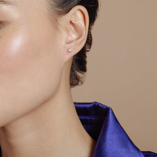 Sadi Teeny-Tiny CZ Studs (18K Gold Vermeil)